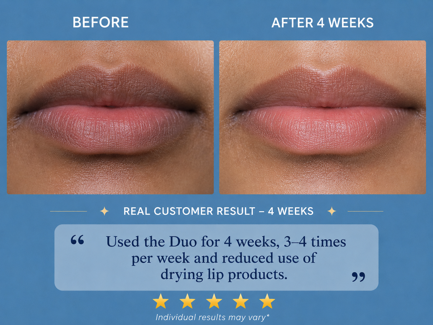Lip scrub and Mask - 4 weeks for 3-4times/week