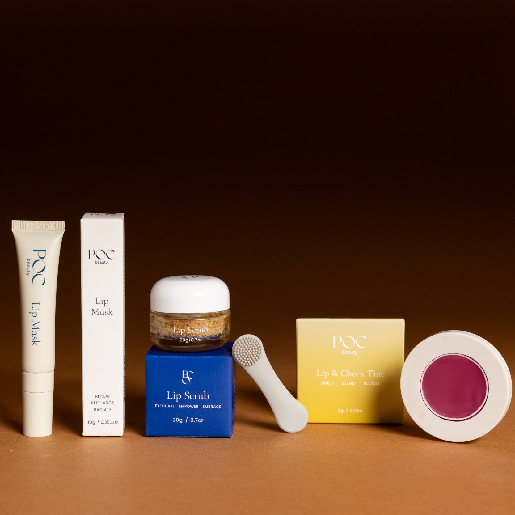 Radiance Ritual Set (Lip Scrub + Lip Mask + Lip & Cheek Tint )